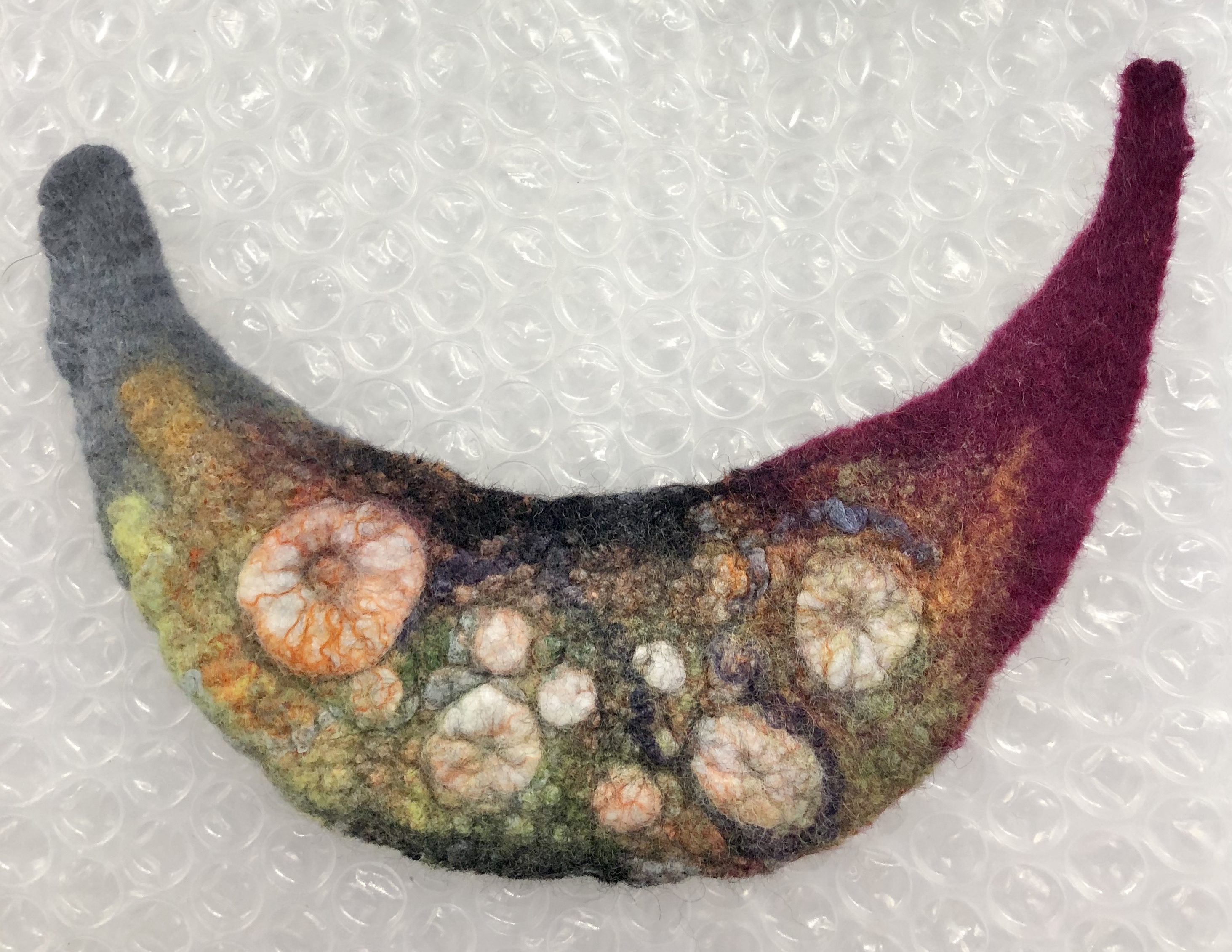 New Felted Necklace Starts